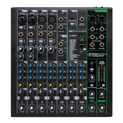 Mackie ProFX10v3 Professional 10 Channel Mixer with Effects & USB