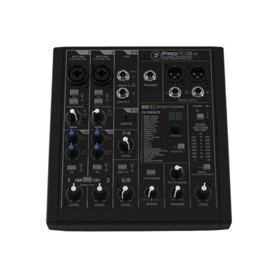 Mackie ProFX6v3+ 6-Channel Analog Mixer with Enhanced FX, USB Recording Modes, and Bluetooth