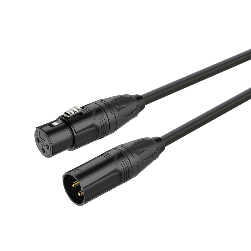 Roxtone - PMXX400L5 Pure Series, Premade Microphone Cable MC010, RX3F-BG - RX3M-BG, 5m
