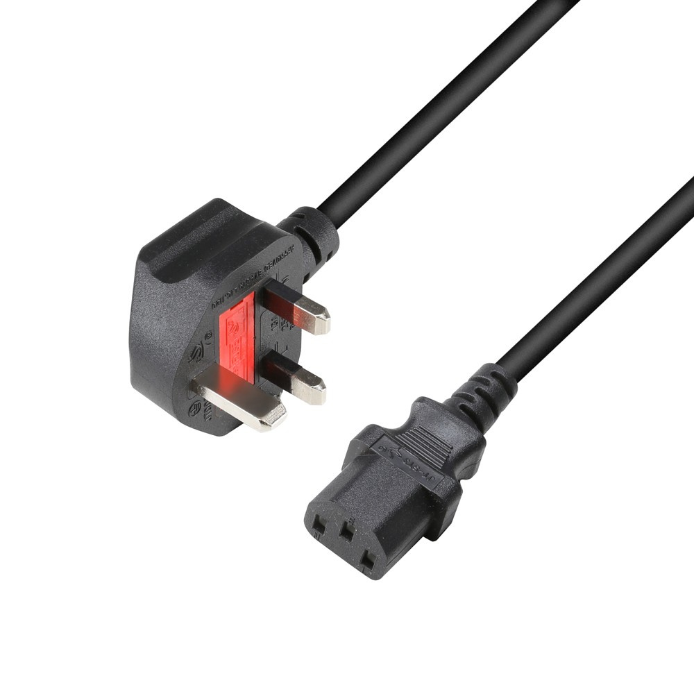 Adam Hall Cables 3 STAR PKD 0150 GB - Power Cord BS1363/A - C13 1.0 mm² 1.5 m, UK