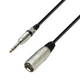 Adam Hall Cables 3 STAR BMV 0600 - Balanced Cable, Adam Hall® Microphone Cable XLR Male to 6.3 mm Jack TRS, 6 m