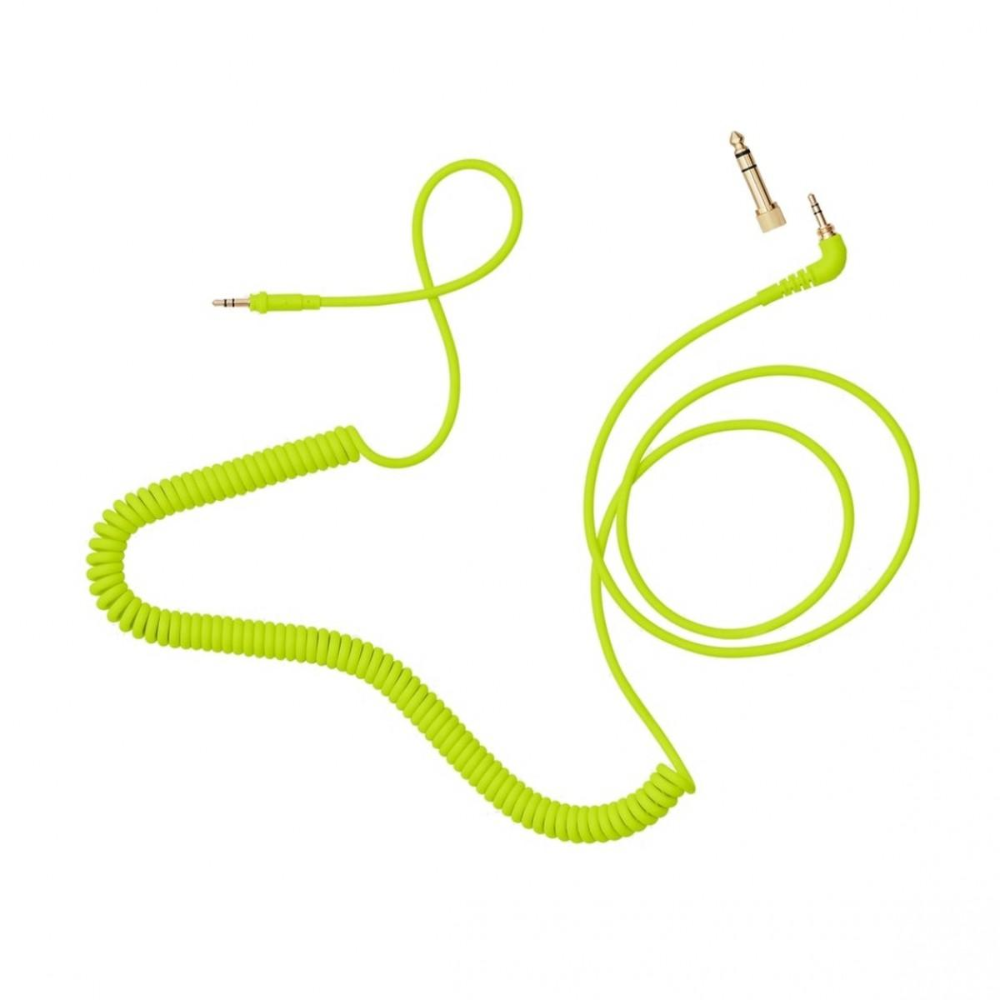 AIAIAI TMA-2 C18 Coiled Cable, Neon, 1.5 m