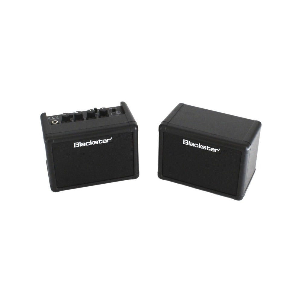 Blackstar Fly 3 Stereo Pack - 6 Watt 2 x 3" Black Guitar Combo Mini Amplifier with Extension Speaker
