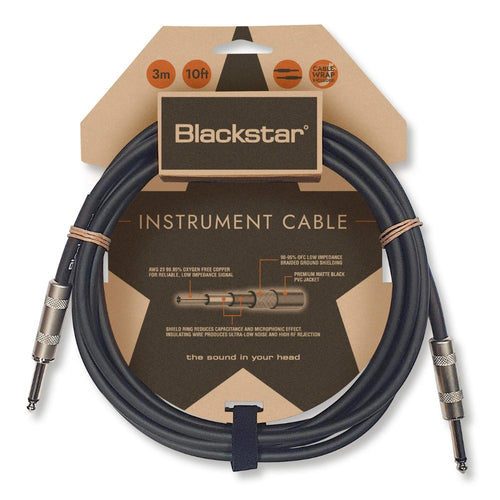 Blackstar 6 Meters Professional Instrument Cable Straight ¼” Jack to Straight ¼” Jack