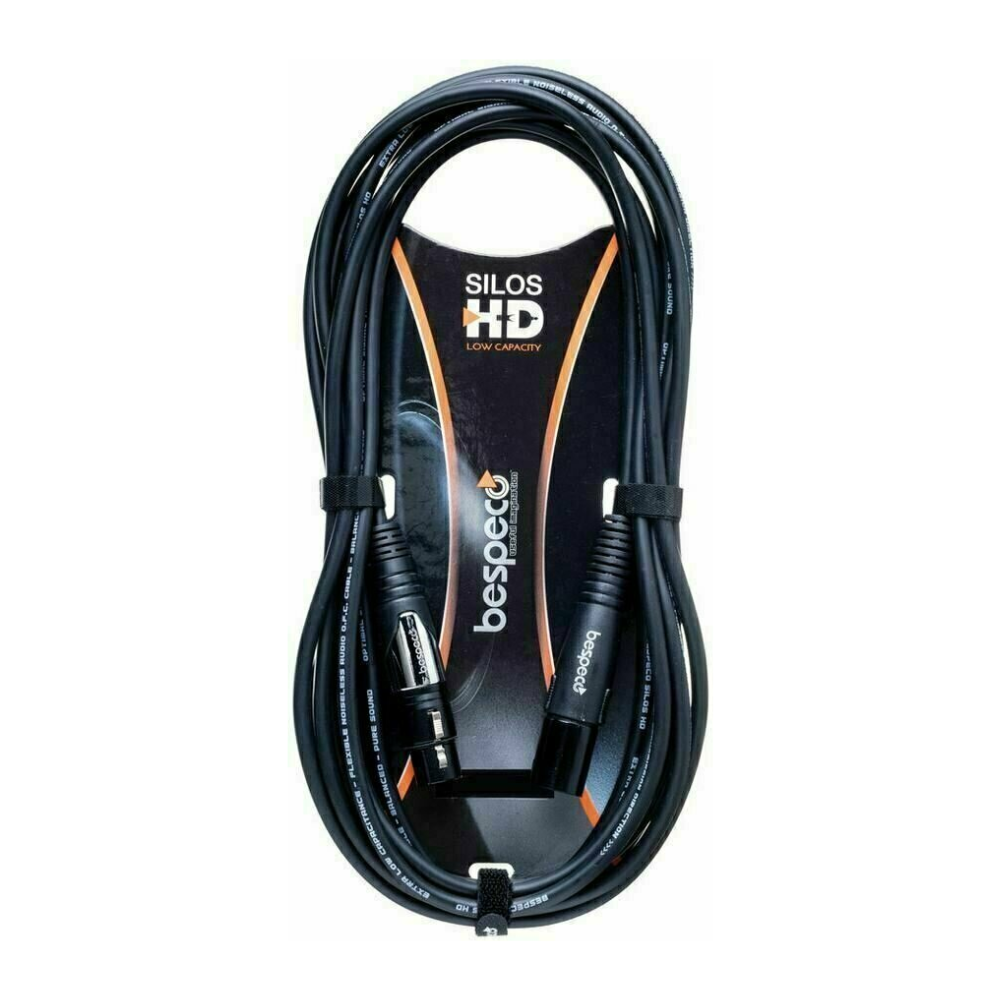 Bespeco HD XLR M to XLR F Cable, 4.5 m