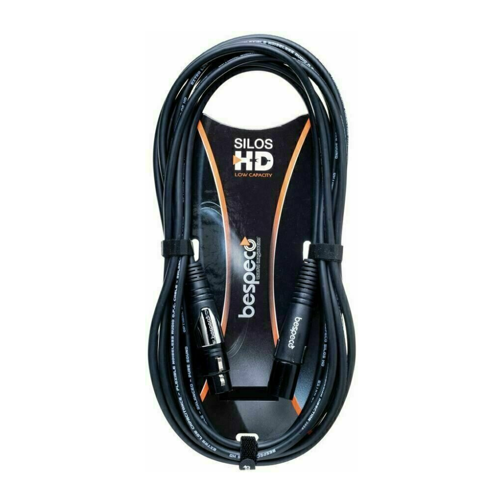 Bespeco HD XLR M to XLR F Cable, 9 m