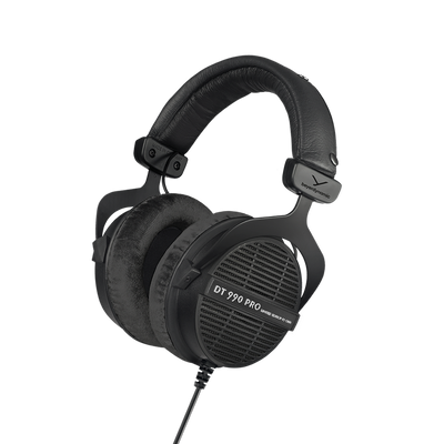 Beyerdynamic Dt 990 Pro Over-Ear Studio Monitor Headphones - Open-Back Stereo Construction, Wired (80 Ohm, Black (Limited Edition))