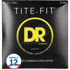 DR Strings Tite-Fit Compression Wound Electric Guitar Strings 09 - 046 Lite and Heavy Gauge