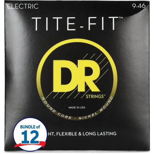 DR Strings Tite-Fit Compression Wound Electric Guitar Strings 010 - 046 Medium Gauge