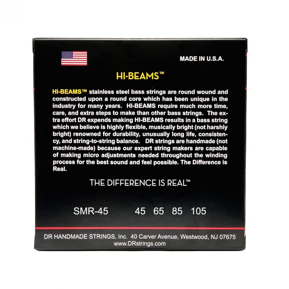 DR Strings 4-String Hi-Beam Bass 45-105 Medium Gauge