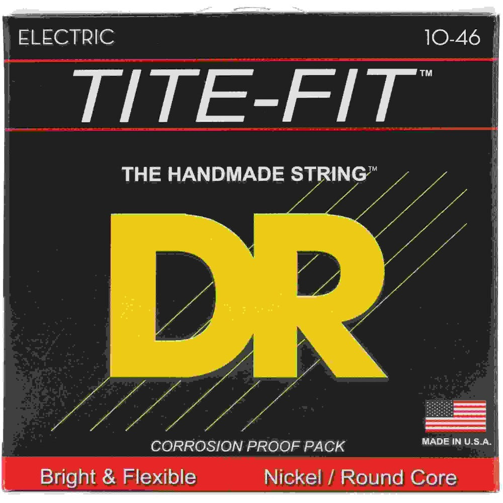 DR Strings Tite-Fit Compression Wound Electric Guitar Strings 010 - 046 Medium Gauge