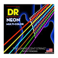 DR Strings Hi-Def Neon Multi-Color K3 Coated Electric Guitar Strings 010 - 046 Medium Gauge
