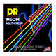 DR Strings Hi-Def Neon Multi-Color K3 Coated Electric Guitar Strings 010 - 046 Medium Gauge