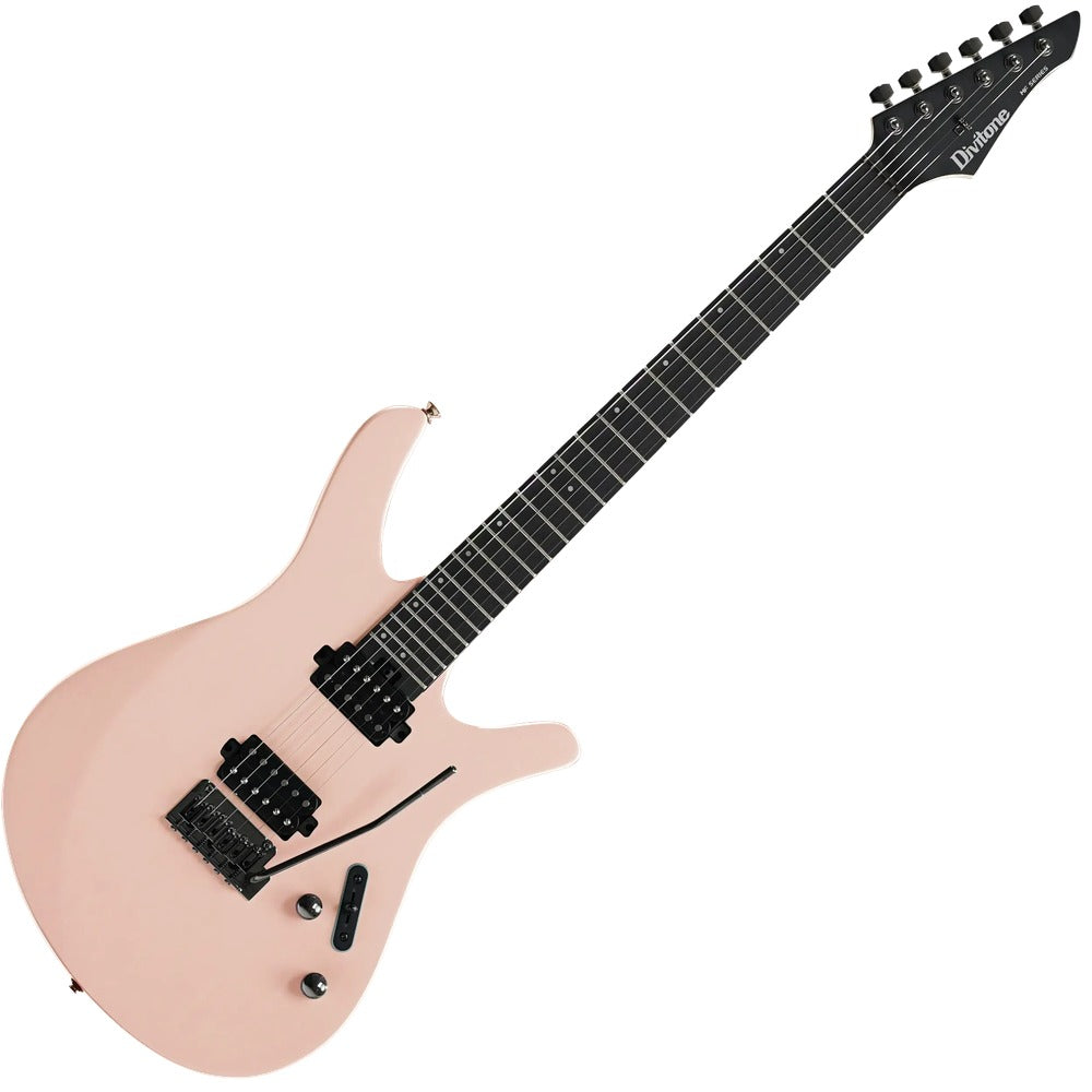 Divitone Modern Fly Studio Series Electric Guitar Shell Pink Finish Includes Gig Bag