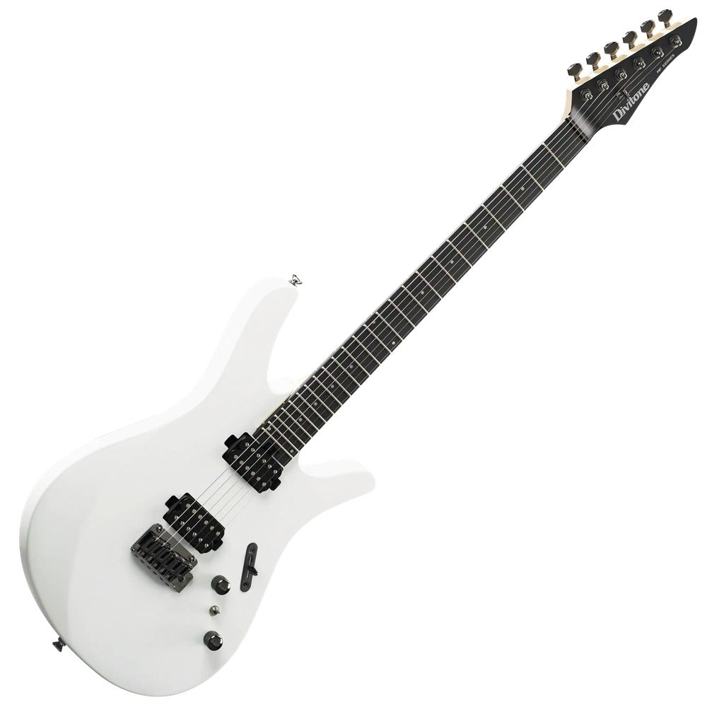 Divitone Modern Fly Studio Series Electric Guitar Moonlight White Finish Includes Gig Bag