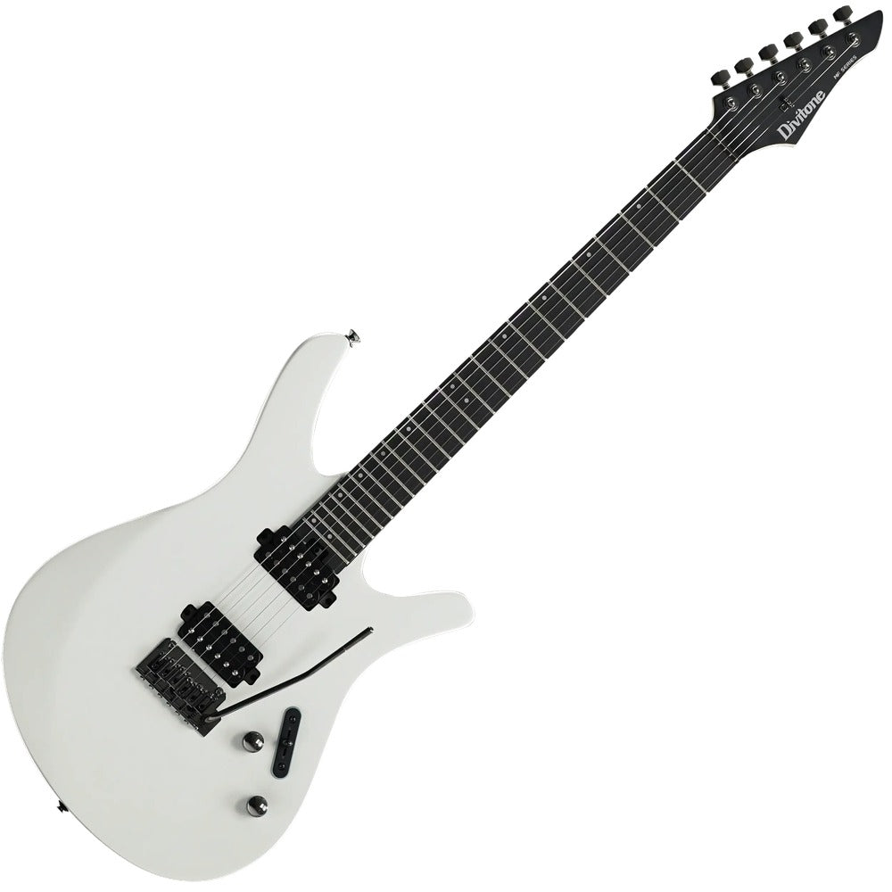 Divitone Modern Fly Studio Series Electric Guitar Moonlight White Finish Includes Gig Bag
