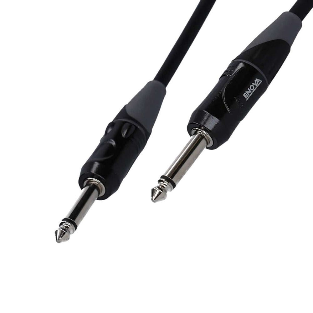 Enova 2 Meters 1/4" Plug 2-Pole Jack - Jack Instrument Cable with Conductive PE Shielding