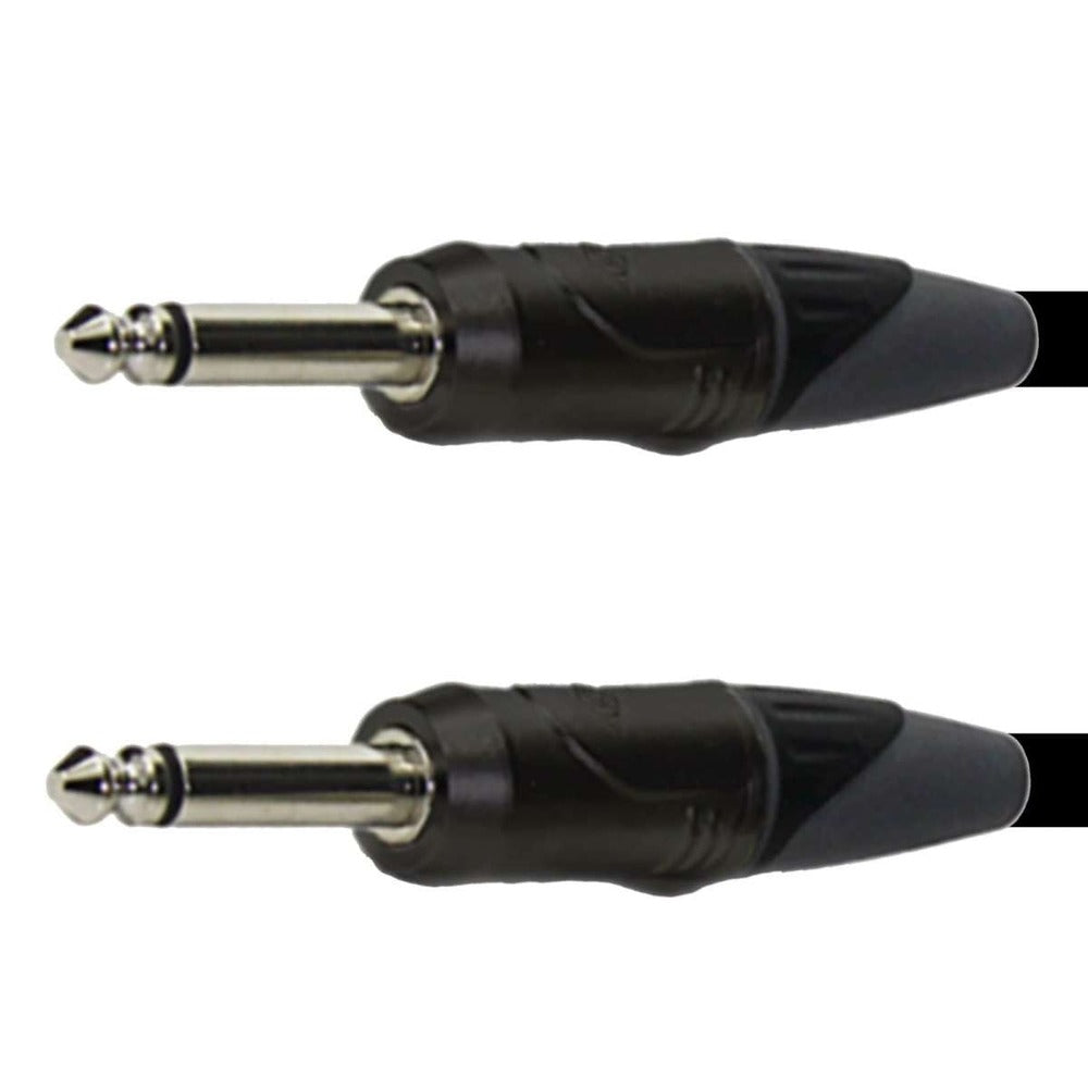 Enova 1 Meter 1/4" Plug 2-Pole Jack - Jack Instrument Cable with Conductive PE Shielding