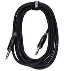 Enova 1 Meter 1/4" Plug 2-Pole Jack - Jack Instrument Cable with Conductive PE Shielding
