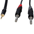 Enova 3 Meters Jack 3.5mm 3-Pole - XLR Female 3Pole Adapter Cable Black & Red Stereo Cable