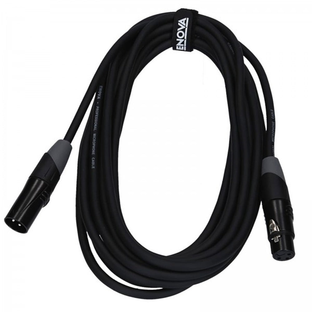 Enova 1 Meter XLR Male 3-Pin - RCA Male Adapter Cable Black & Red Stereo Cable