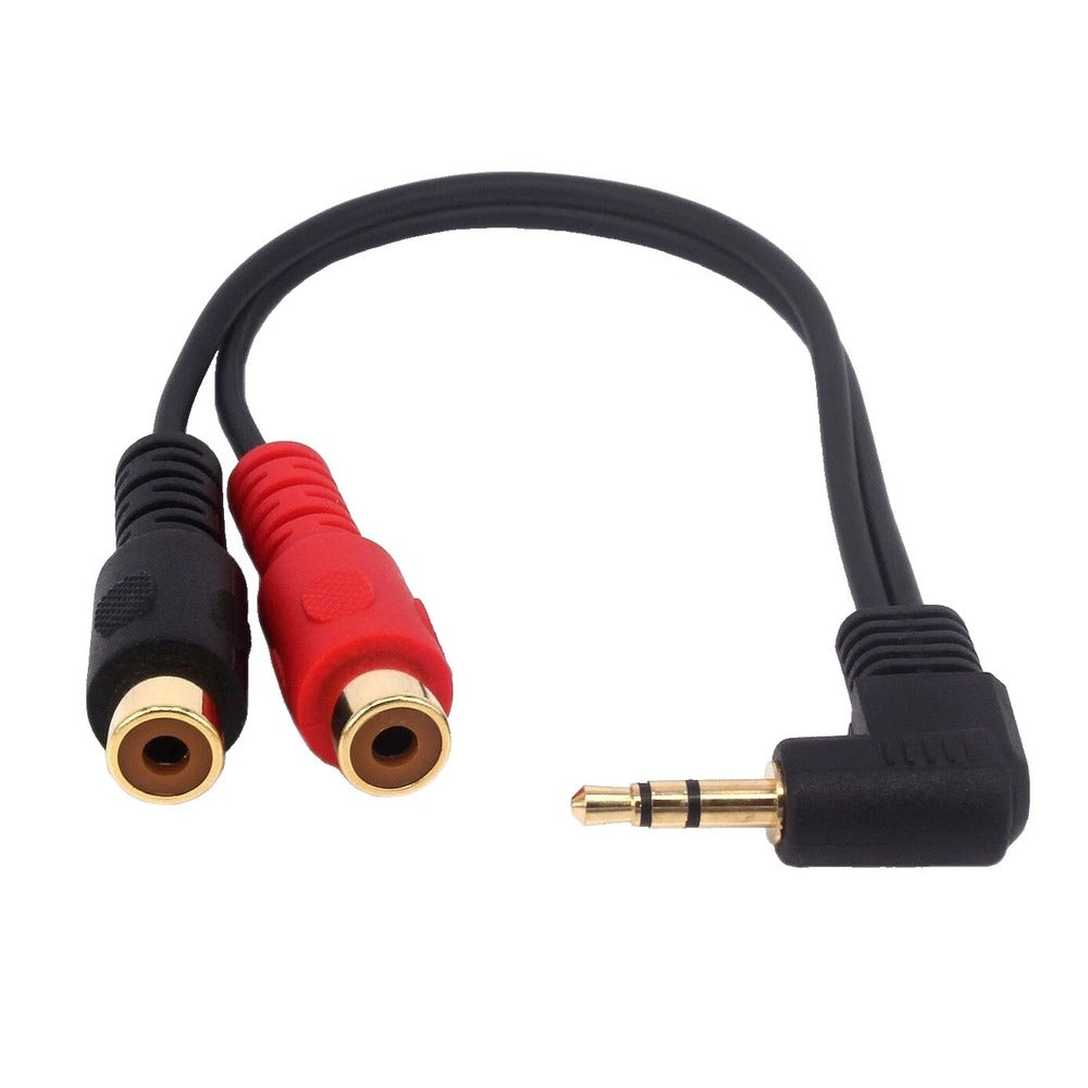 Enova 5 Meters 3.5 mm Jack- RCA Male Adapter Cable Red & Black Stereo Cable