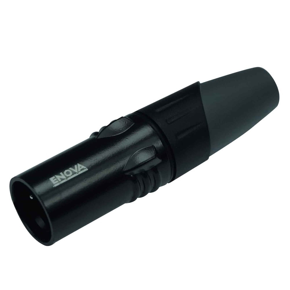 Enova 1/4" Plug 2 Pole Mono Black Housing and Grey Boot