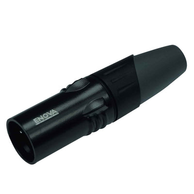 Enova 1/4" Plug 2 Pole Mono Black Housing and Grey Boot