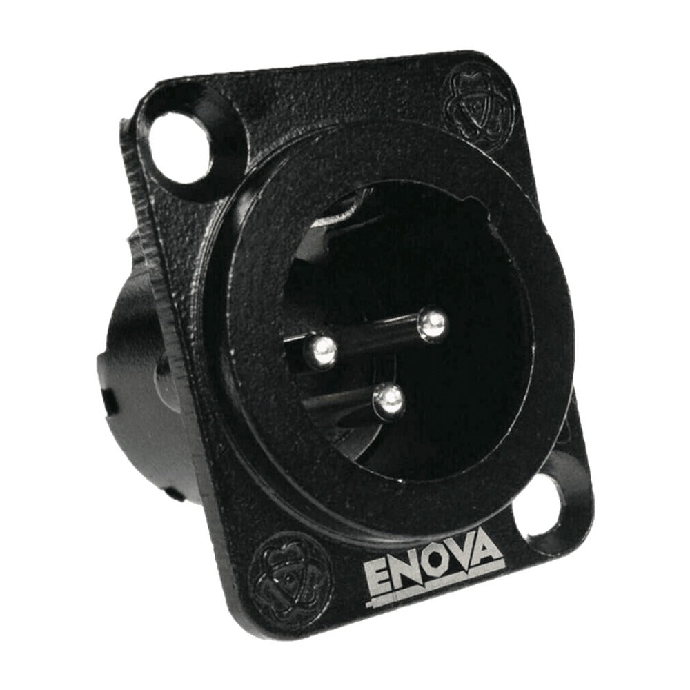 Enova XLR Cable Connector Female 5-Pin Black Housing and Grey Boot Solder Cups