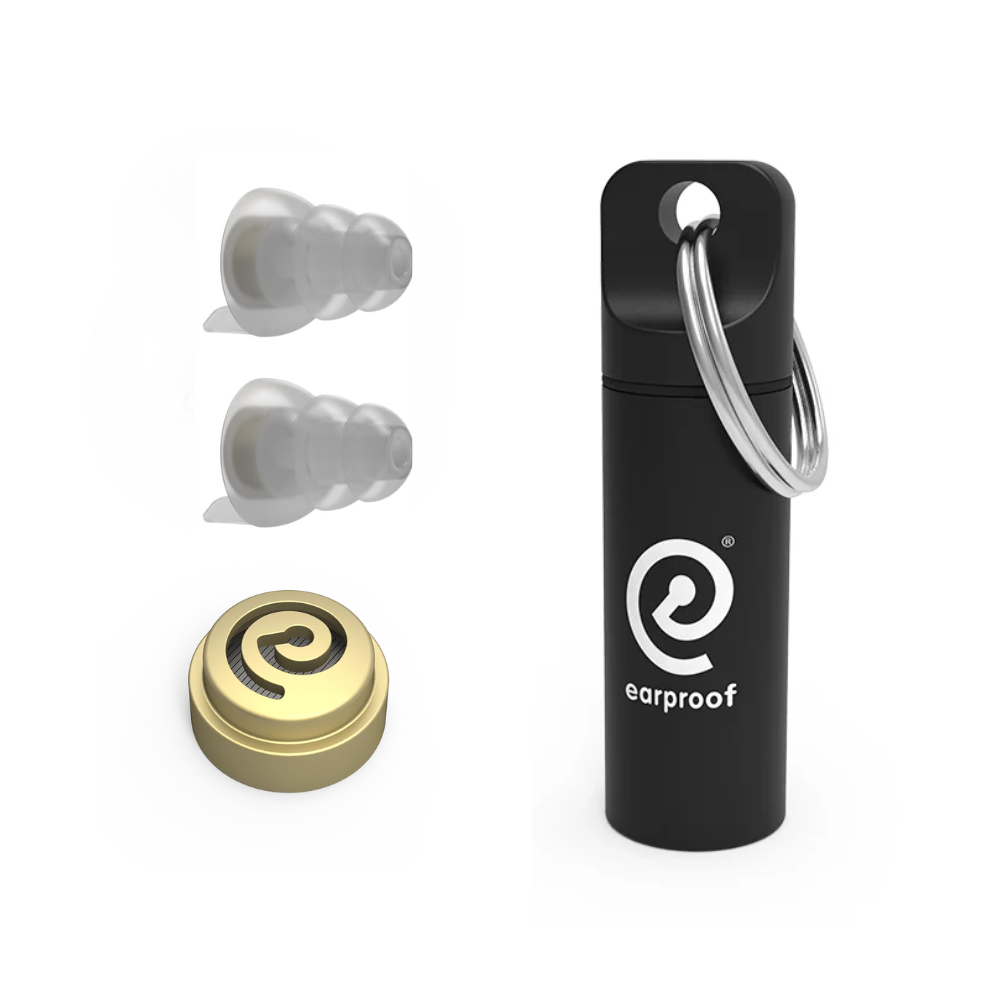 Earproof Concert Gold Earplugs 20 dB with Container