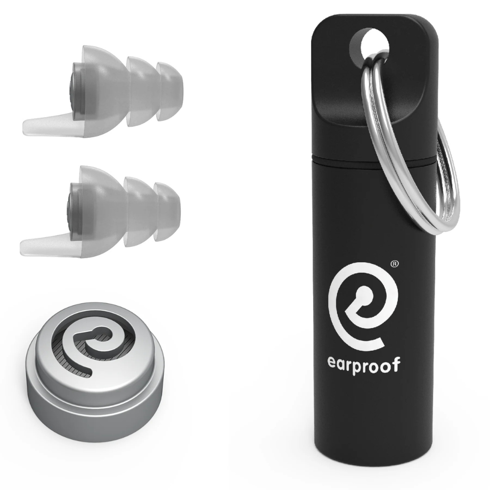 Earproof Pro Silver Earplugs 10 dB with Container