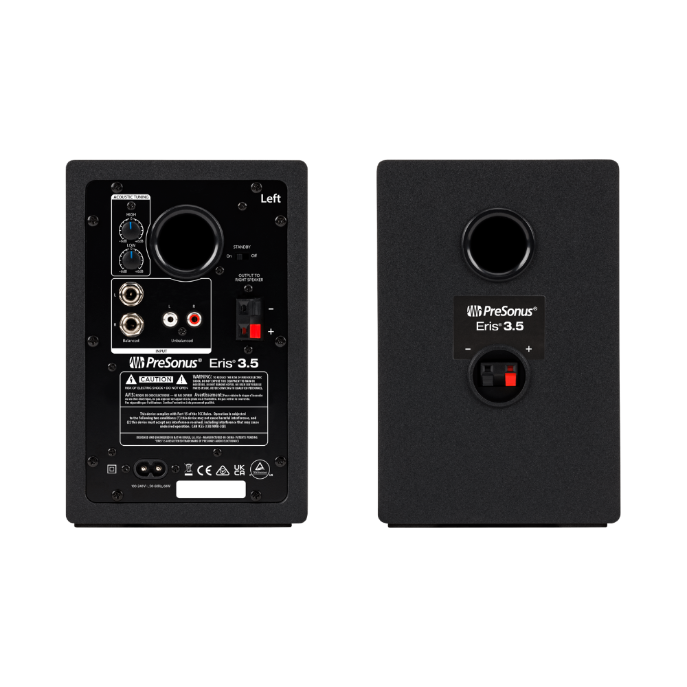 PreSonus Eris E3.5 2nd Gen Studio Monitors, Black (Sold in Pairs)