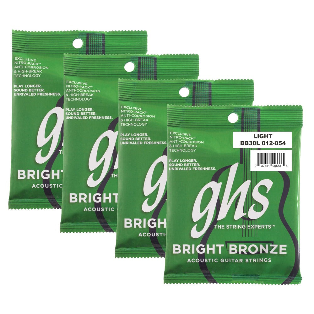 GHS Acoustic Guitar String Bright Bronze 0.12 - 0.54 Gauge