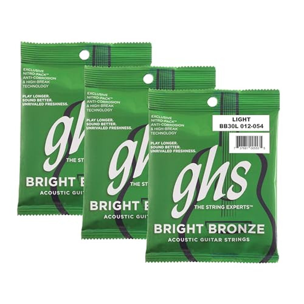 GHS Acoustic Guitar String Bright Bronze 0.12 - 0.54 Gauge