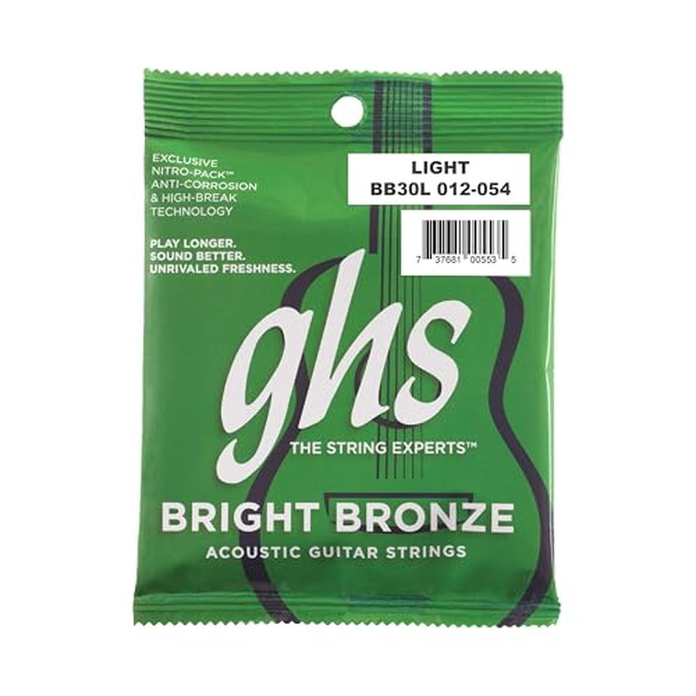GHS Acoustic Guitar String Bright Bronze 0.12 - 0.54 Gauge
