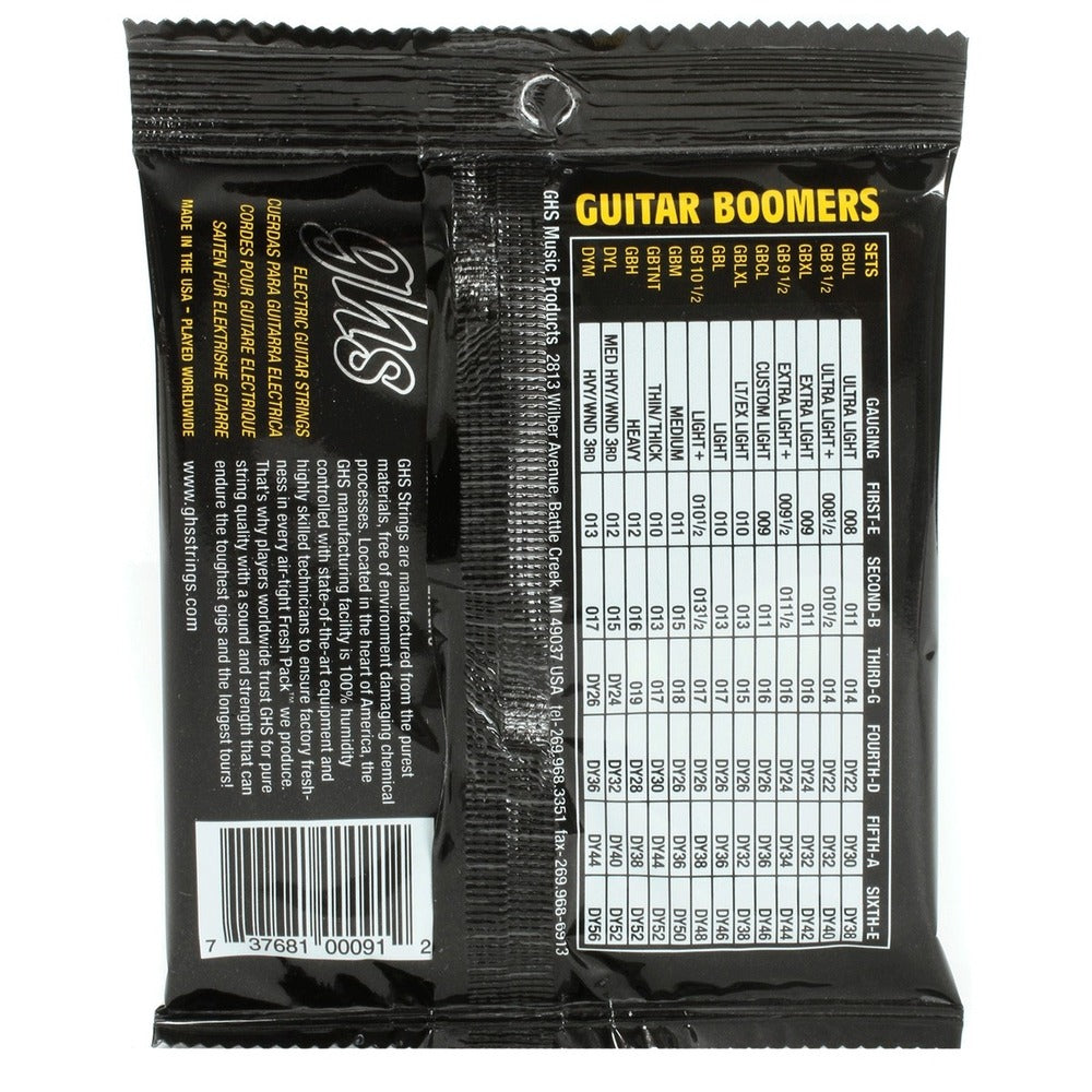 GHS Electric Bass Guitar 4-String Boomers 0.40 - 0.95 Gauge