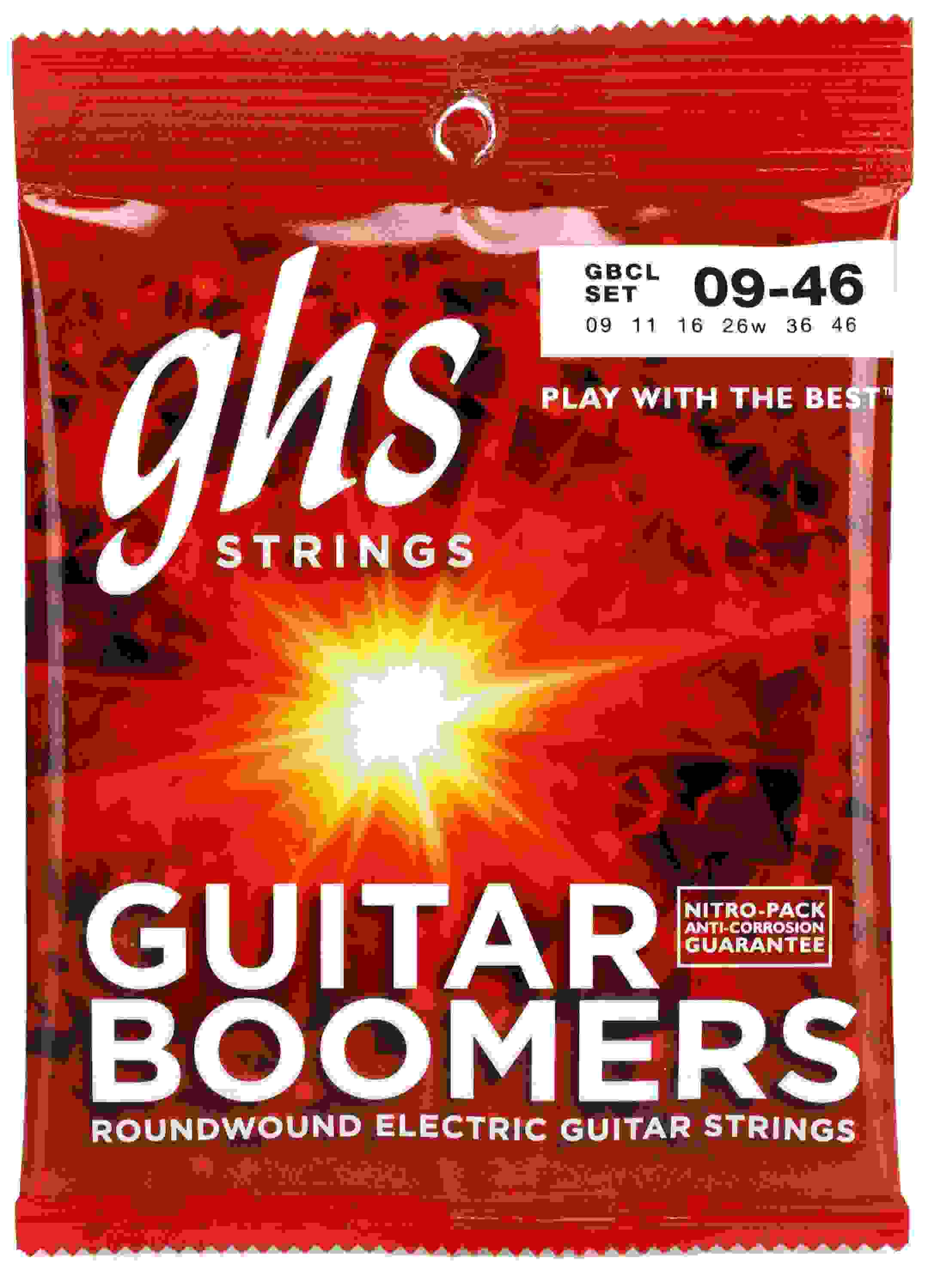 GHS Electric Guitar String Boomers Custom- Light 0.09 - 0.46 Gauge