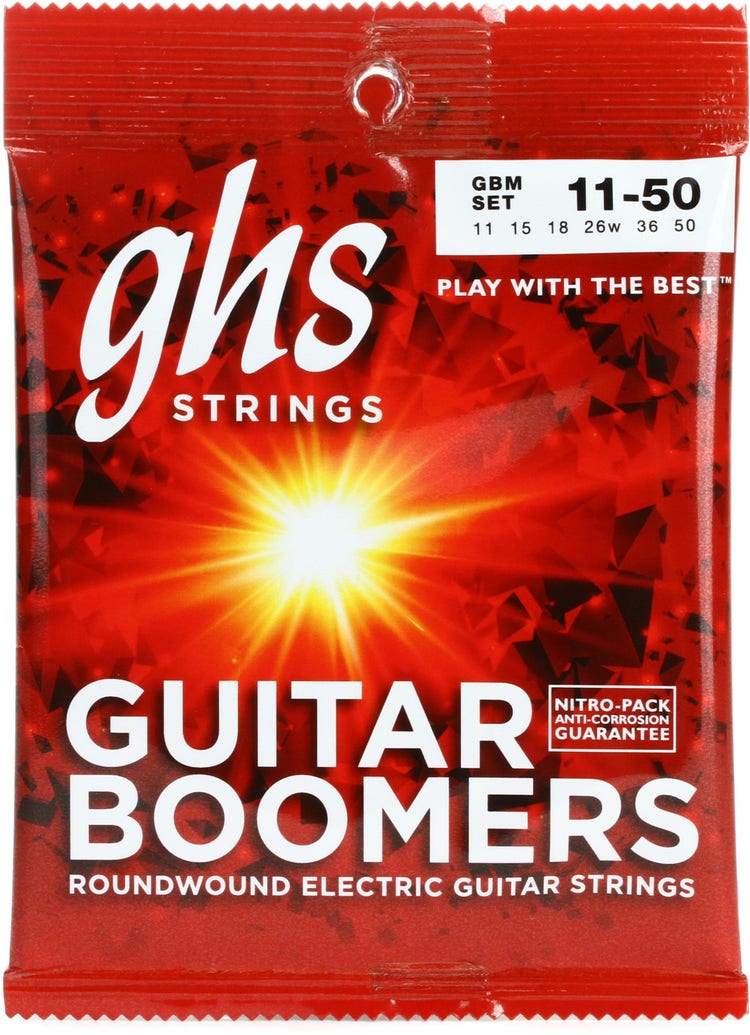 GHS Electric Guitar String Boomers- 0.11 - 0.50 Gauge Medium