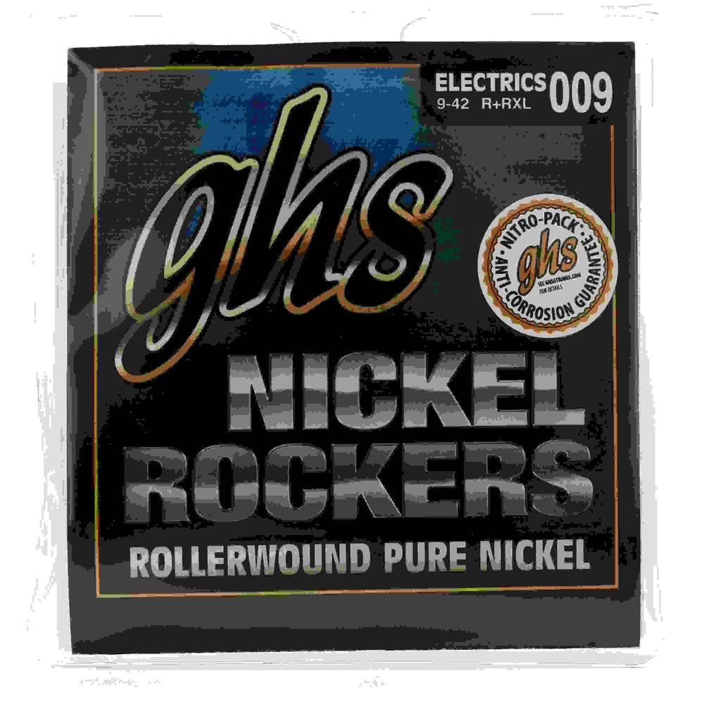 GHS Electric Guitar String Nickel Rockers Extra Light 0.09 - 0.42 Gauge