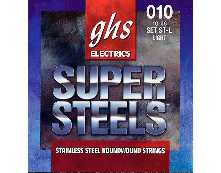 GHS Electric Guitar String Super Steel Light 0.10 - 0.46 Gauge