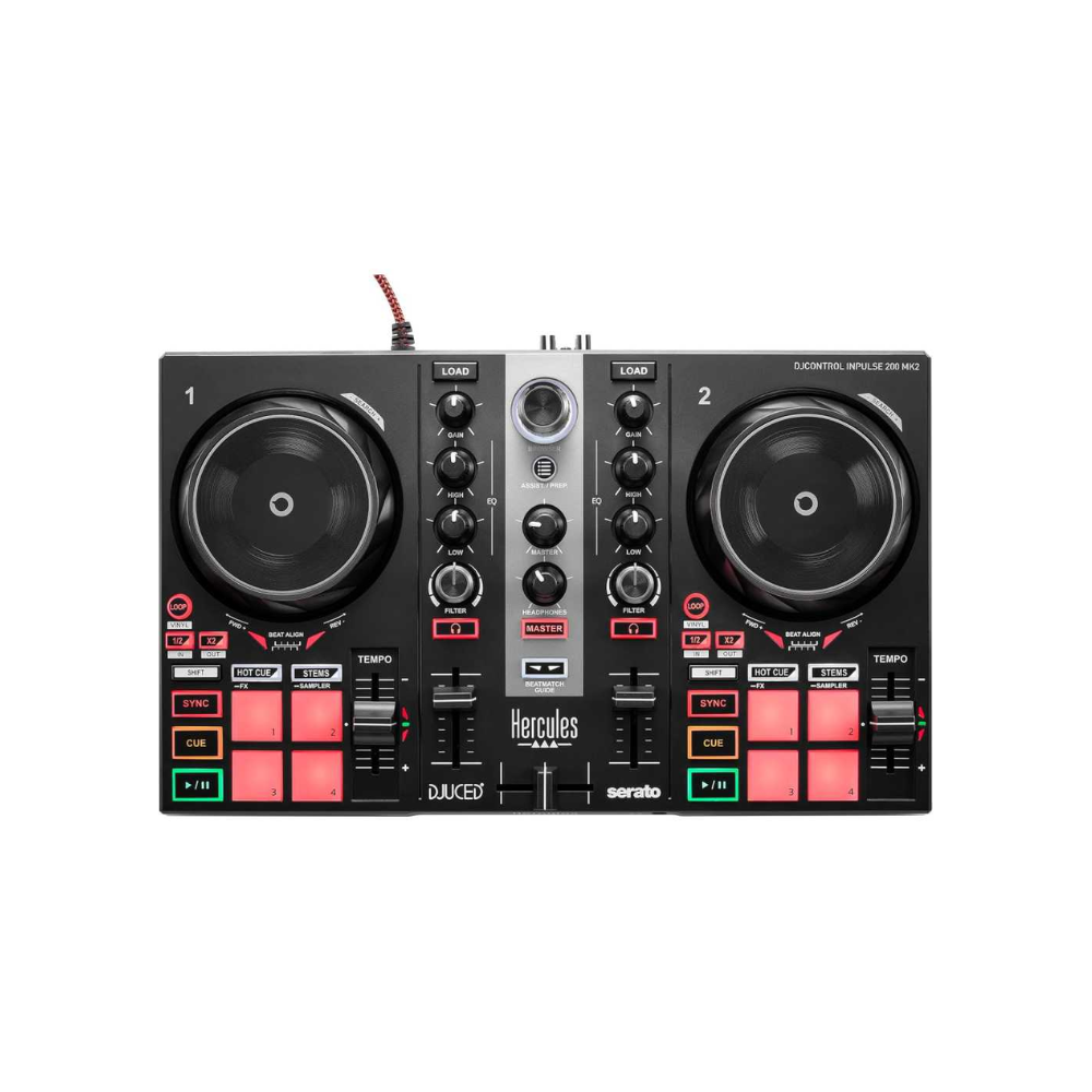 Hercules DJ Learning Kit MK2 - DJControl Inpulse 200 MK2 Controller, with Serato DJ Lite and DJUCED