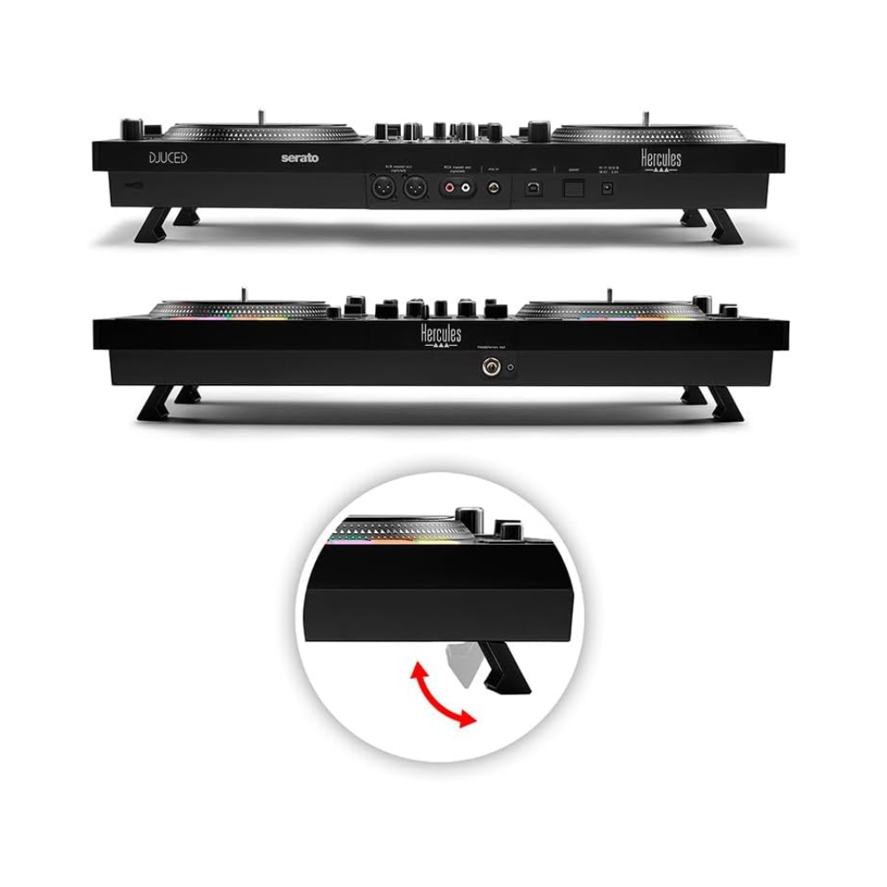 Hercules DJControl Inpulse T7, 2-Deck Motorized DJ Controller with built-in STEMS Control, Serato DJ and DJUCED included