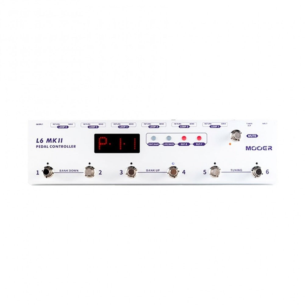 Hotone EC-4 Ampero Control,  Bluetooth MIDI Foot Controller (4 Switches), (with 9V Power Supply)