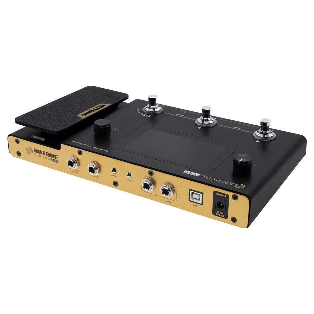 Hotone MP-50MT Ampero Mini (Mustard),  Amp Modeler & Effects Processor, (with 9V power supply)