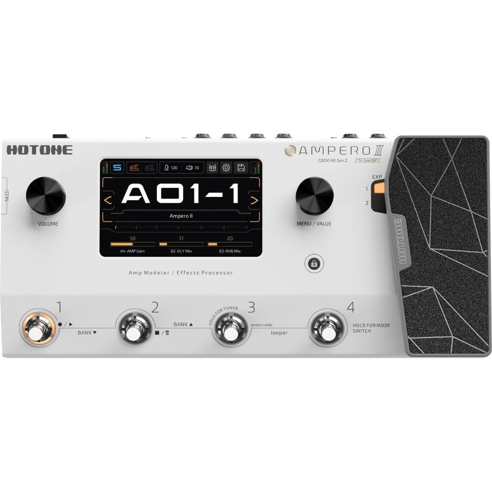 Hotone OMP-5 Acoustic Simulator Effect Pedal, (with 9V power supply)