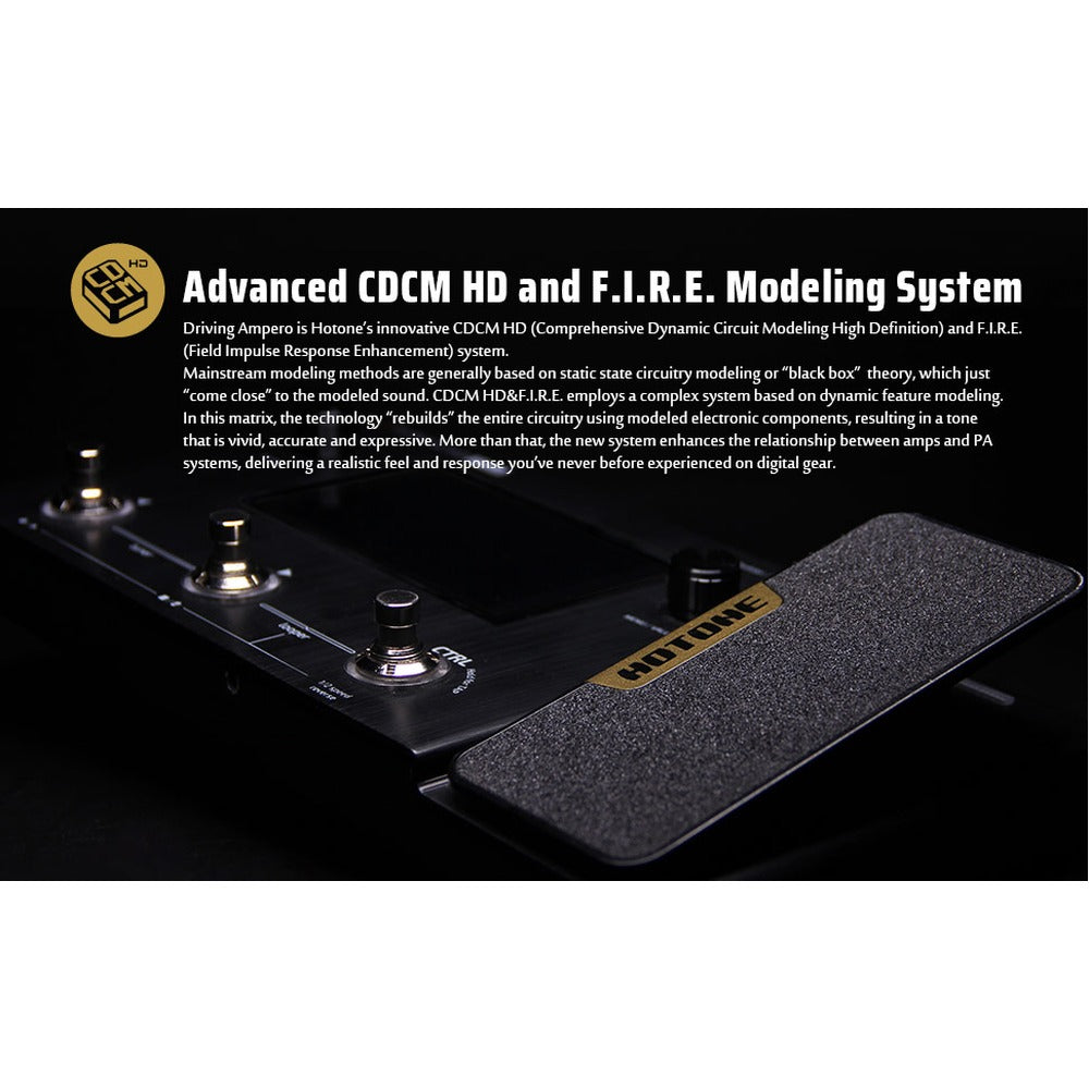 Hotone OMP-5 Acoustic Simulator Effect Pedal, (with 9V power supply)