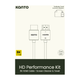 Kanto Audio HT6 HD Performance Kit - Screen Cleaner, Microfibre Towel, 8K HDMI Cable, 2 m/6.5'