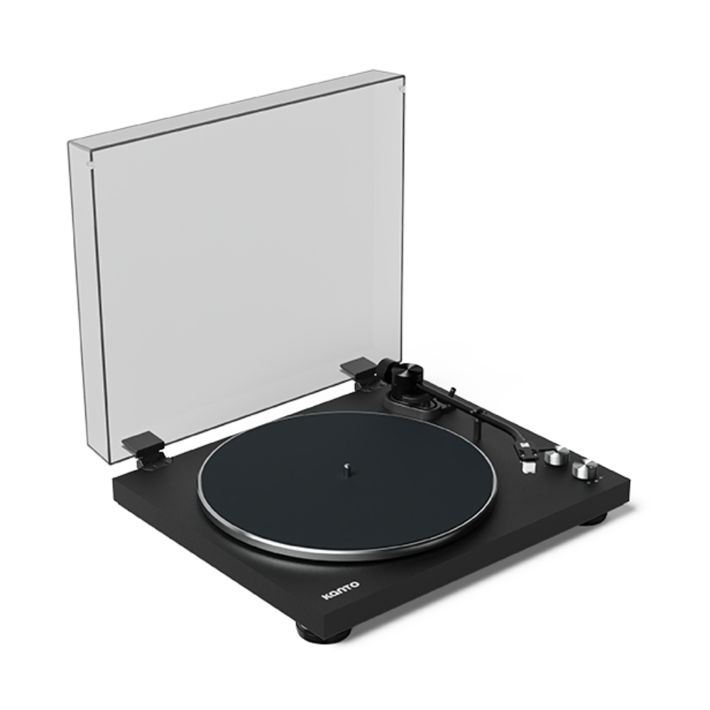 Kanto Audio OBI3 Turntable with Bluetooth 5.3, Preamp, and Pitch Control, Matte Black