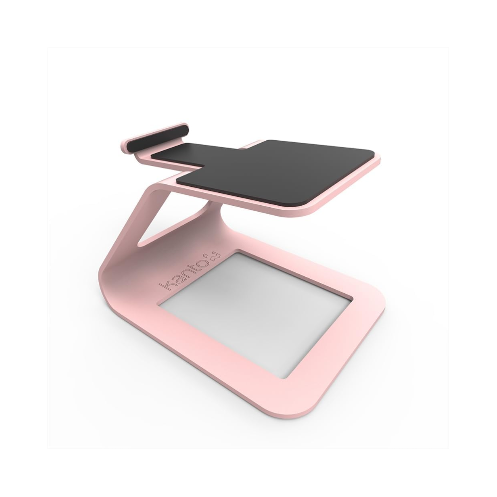 Kanto Audio SE2 Elevated Desktop Speaker Stands for Small Speakers, Pink (Sold in Pairs)