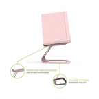 Kanto Audio SE2 Elevated Desktop Speaker Stands for Small Speakers, Pink (Sold in Pairs)